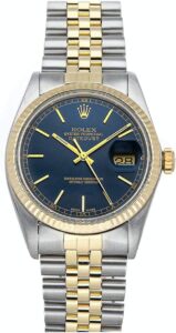 Rolex 16013 Datejust Steel & Gold Jubilee Band White Roman Dial