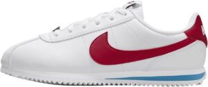 Nike Cortez Big Kids' Shoes (DM0950-115, White/Varsity Blue/Varsity Red)