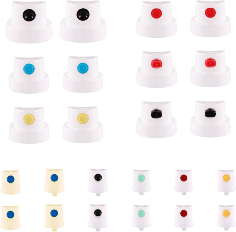 24pcs Spray Can Nozzle, Universal Spray Paint Caps Adapter for Female Cans Spout Bottle Nozzle Replacement for Wall Graffiti Art Creation Painting