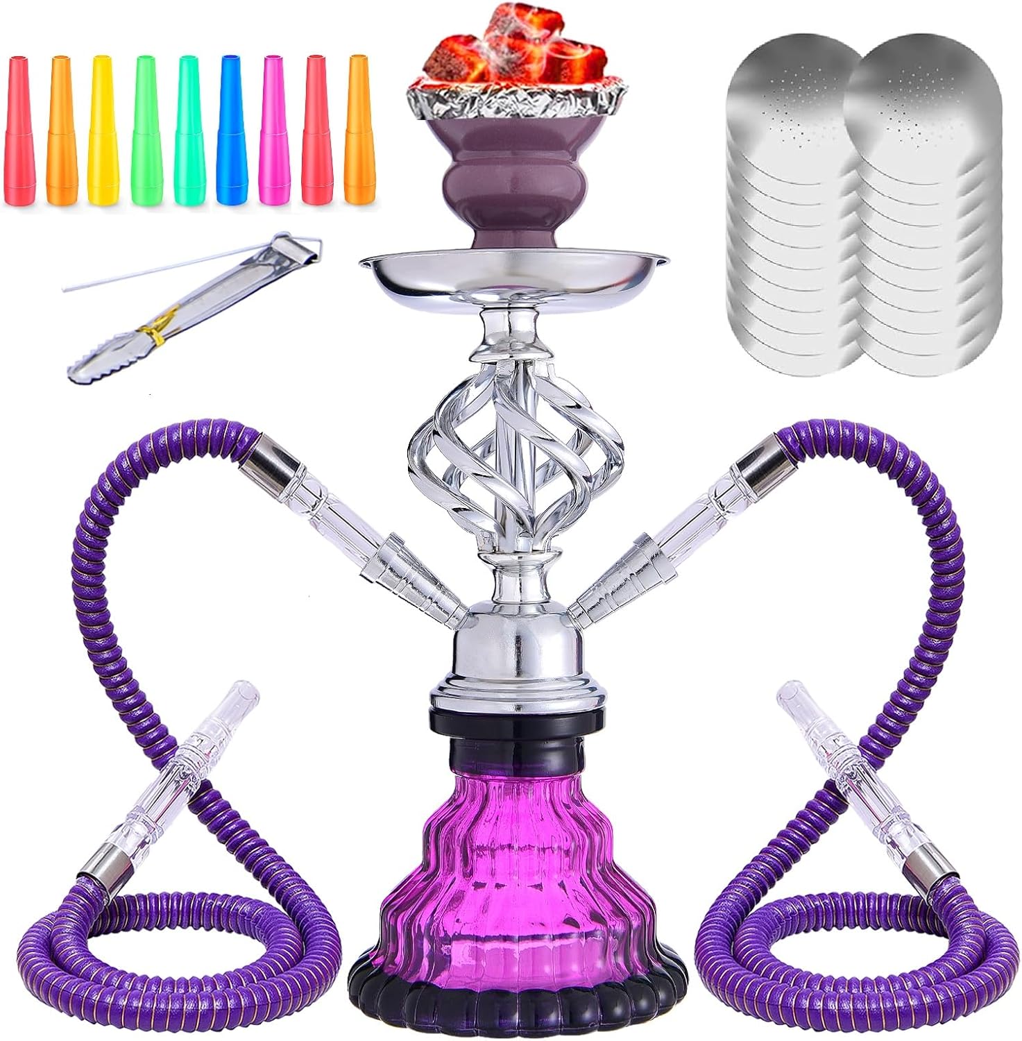 glass water hookah