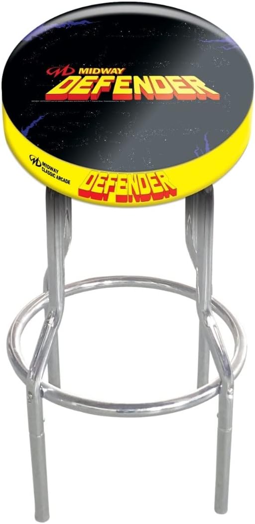 ARCADE1UP Stool Adjustable Height 21.5 inches to 29.5 inches (Defender)