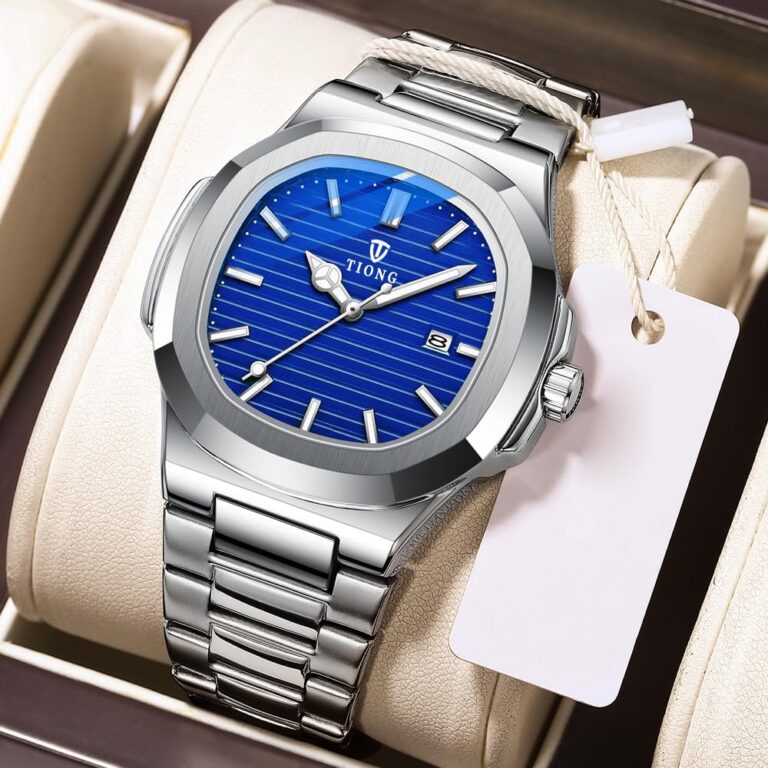 Tiong Men's Quartz Watch - Stainless Steel, Waterproof, Date Display, Luminous | Casual & Business with Sleek Design
