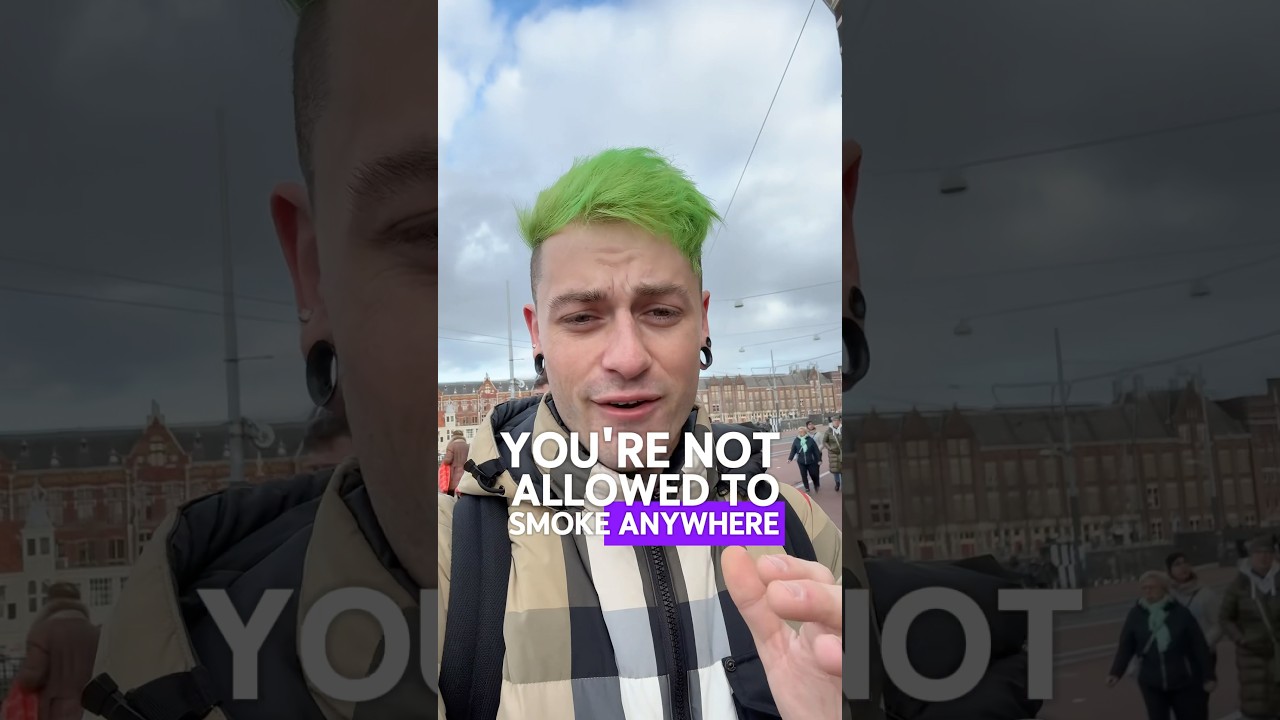 Where can you smoke in Amsterdam?