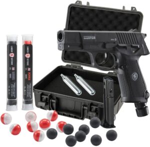 Lancer Tactical Scorpion 0.50 Cal Pepper Projectile Launcher Full Set w/Carrying Case-Less Lethal for Self Defense, Personal Defense, Home Defense (CO2 Non-Blowback)