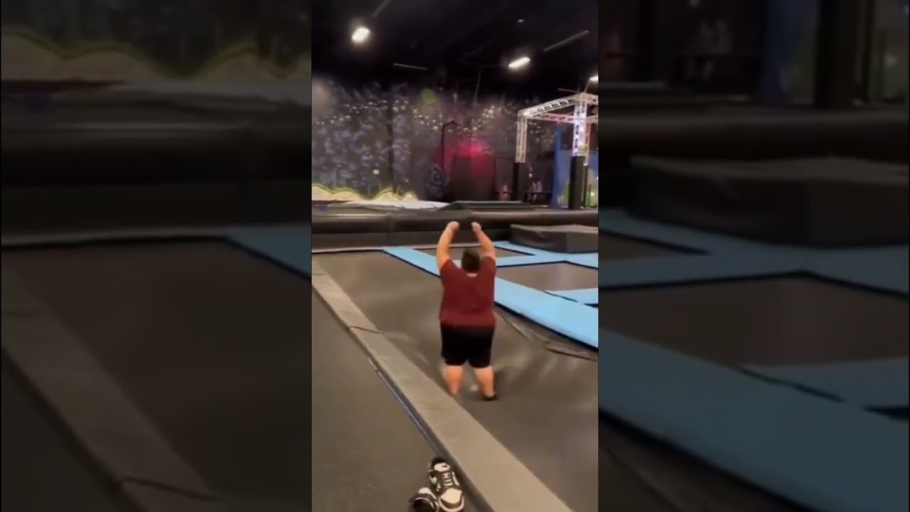 Fat man committing boing boing #shorts