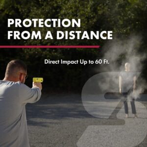SABRE Home Defense Projectile Launcher, Large Size with (7) 0.68 Cal. Impact Projectiles, 40% More Stopping Power for Extra Home Protection, 6.89”W x 8.56”H, Holds Up to 7 projectiles