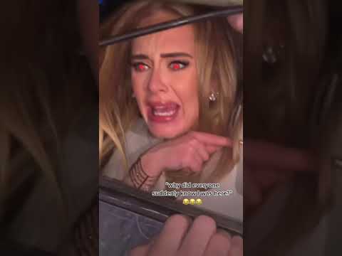 Adele Was So Drunk She Forgot That She Was Famous 🥃😂 Want more genius edits? Subscribe. #adele