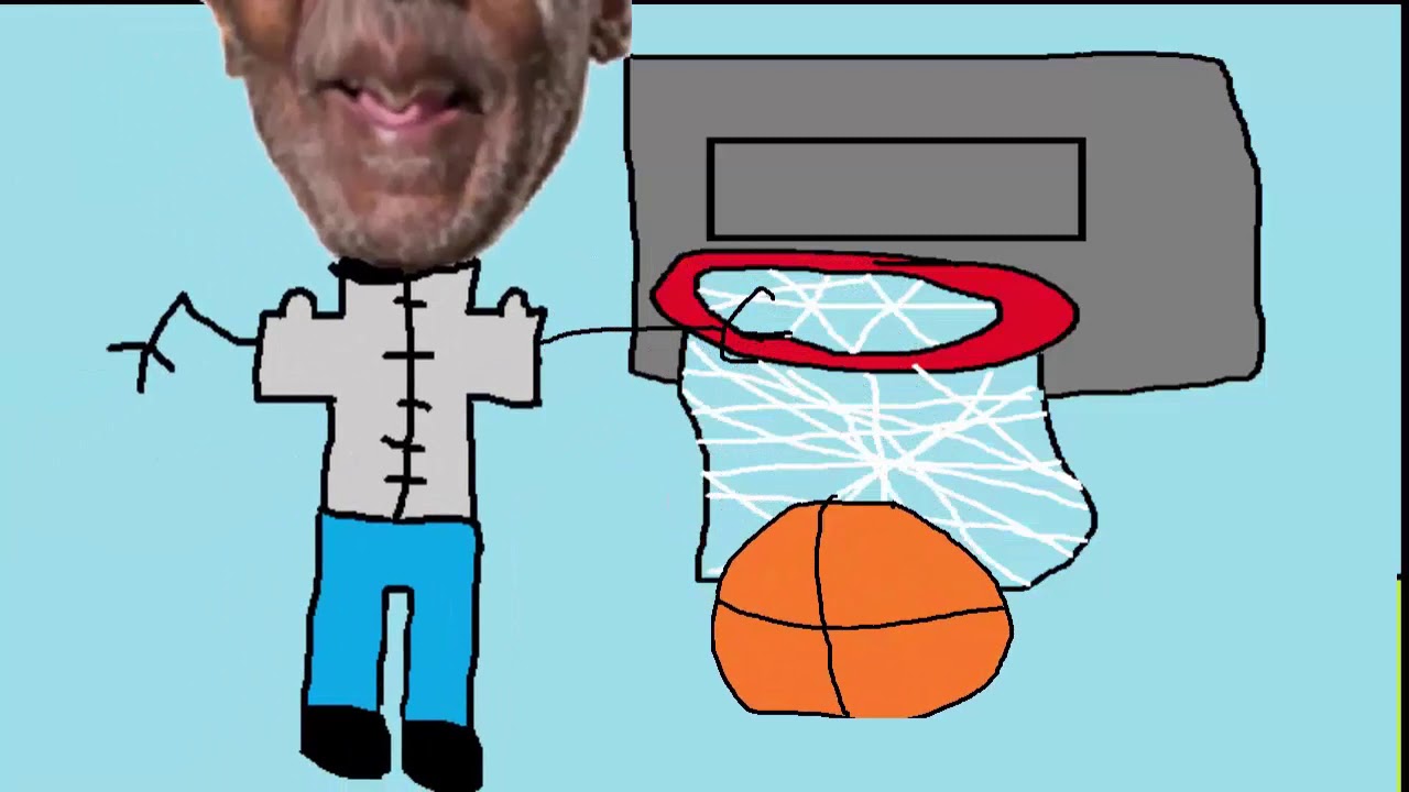 cosby dunks the basketball and hits a fat dab