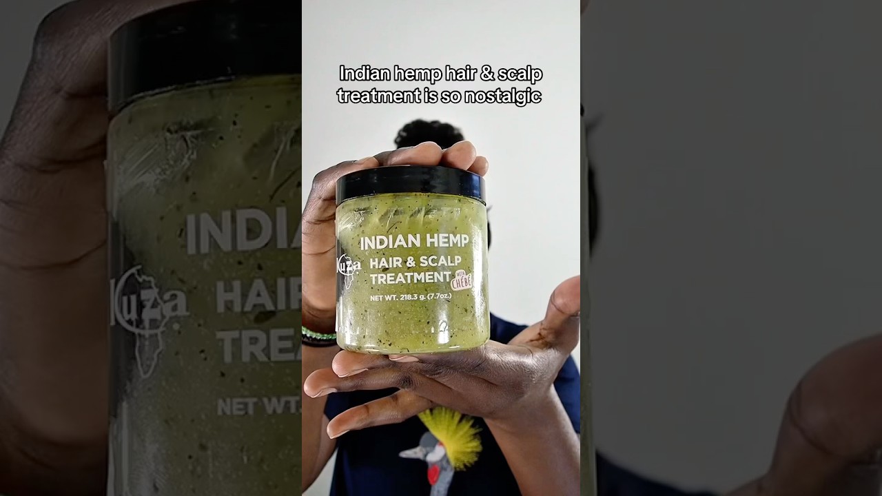 Indian hemp and scalp treatment is so nostalgic #4chair #NaturalHair