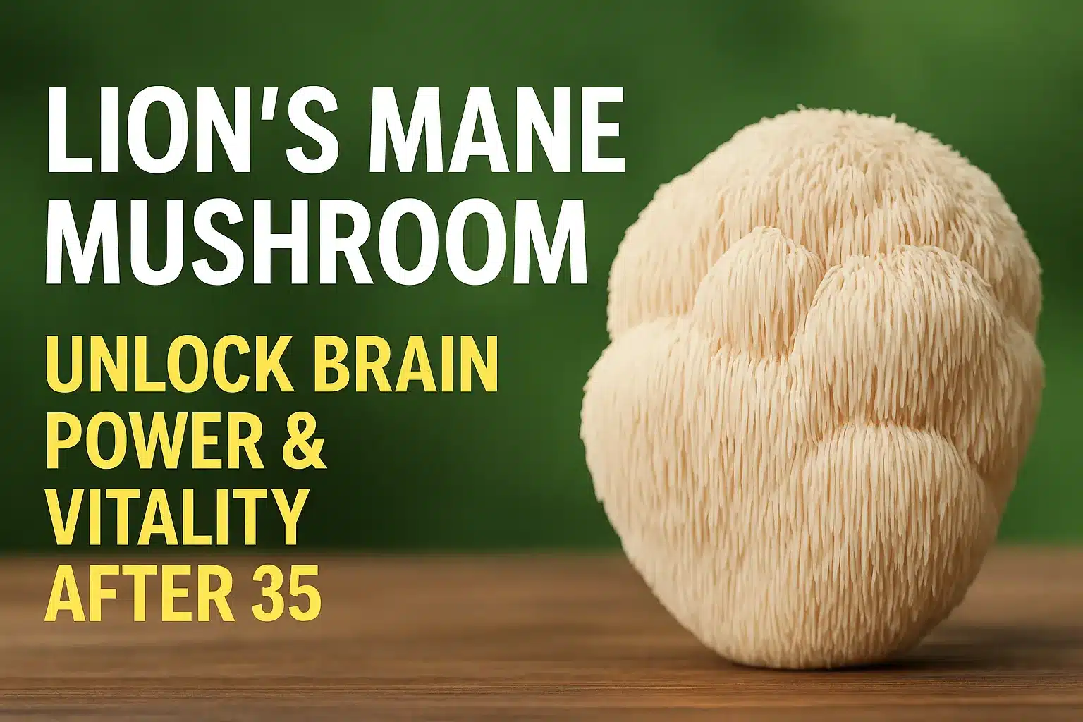 Lion’s Mane Mushroom: Unlocking Your Brain Power After 35