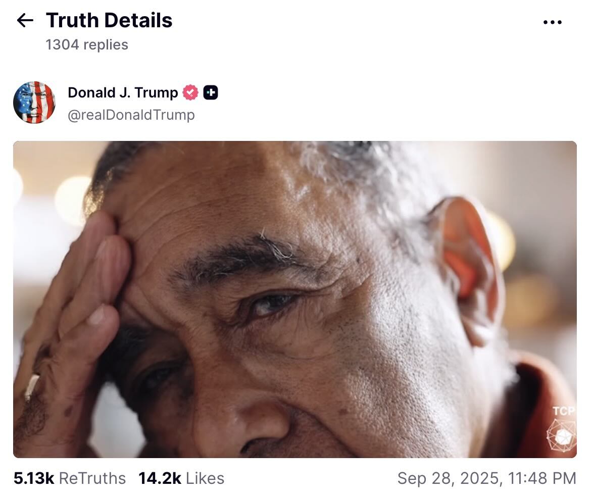 Trump pre-pitches his move into the cannabis hemp derived CBD market via truth social video 28 September 2025