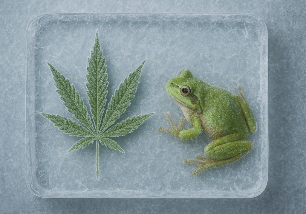 The cannabis that cheats death: What frogs have to do with fresh frozen weed