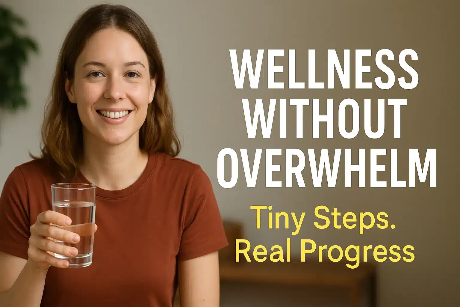 Wellness Without Overwhelm – Tiny Steps, Real Progress