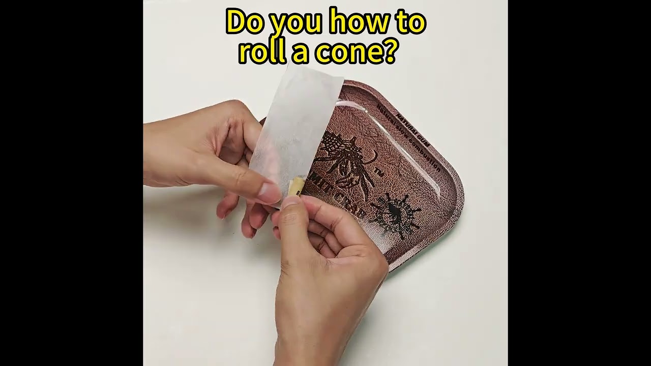 How to roll a cone #cigarette#rolling