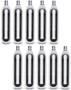 Byrna 12 Gram CO2 + Oiler Cartridges | 10 Count Pack | for Byrna LE/HDXL/SDXL and TCR - (9 CO2 + 1 Oiler Cylinders)