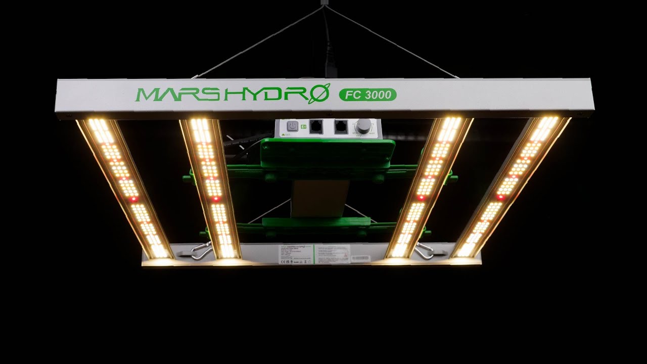MARS HYDRO FC3000 Samsung EVO LED grow light review