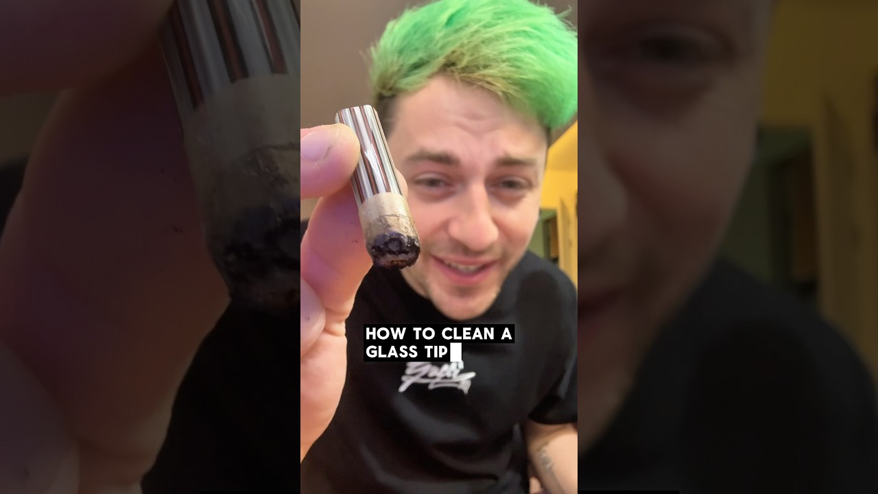 How to clean a glass tip!