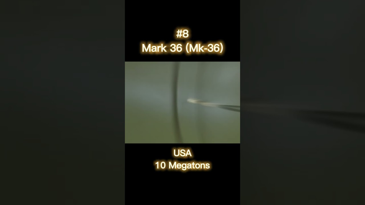 Top 10 Most Powerful Nuclear Bombs in History #nuclear #nuclearwar #nuclearbomb #shorts #short #war