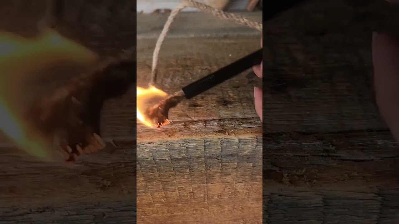 Firing up my Uberleben Tindar Wick #shorts