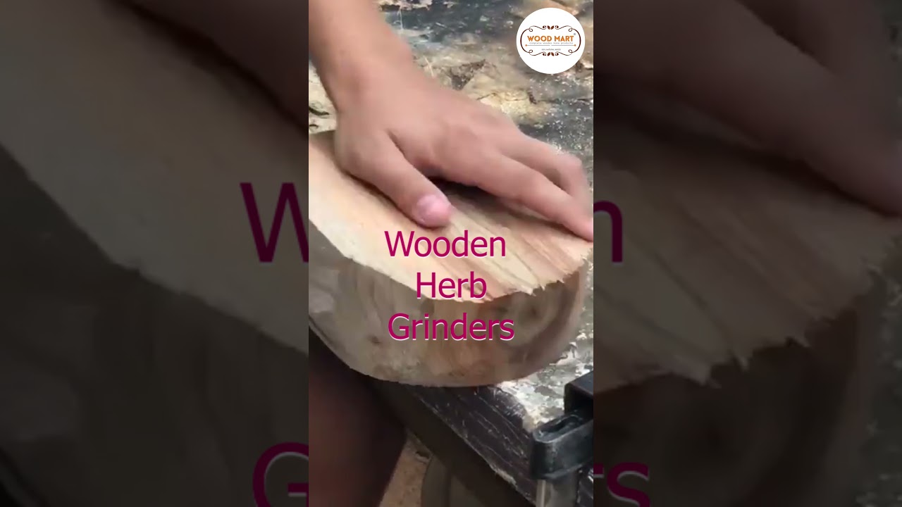 wooden herb grinder