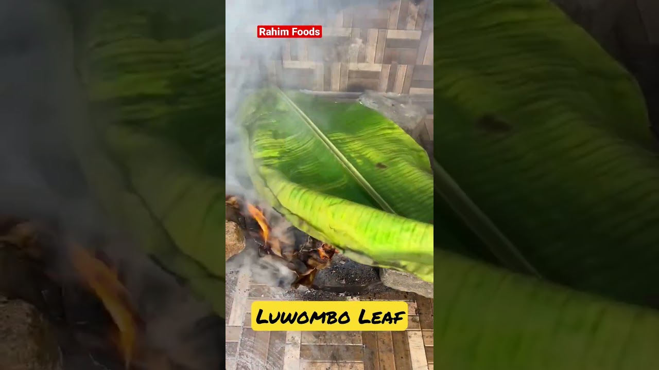 Smoking banana leaf