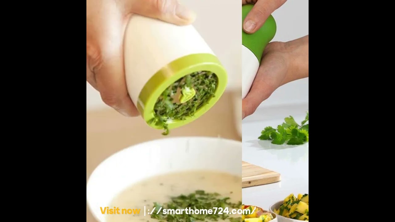 New Herb Grinder Spice Mill Parsley Shredder Chopper #smarthomeproducts