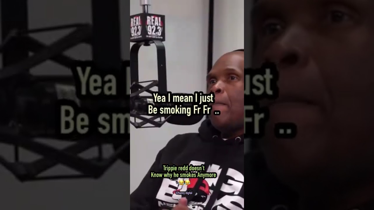 Trippie redd gets pressed for smoking weed 😂