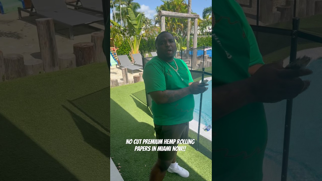 No Cut Premium Hemp Rolling Papers in Miami right now! Go to south beach and find them!!! #viral