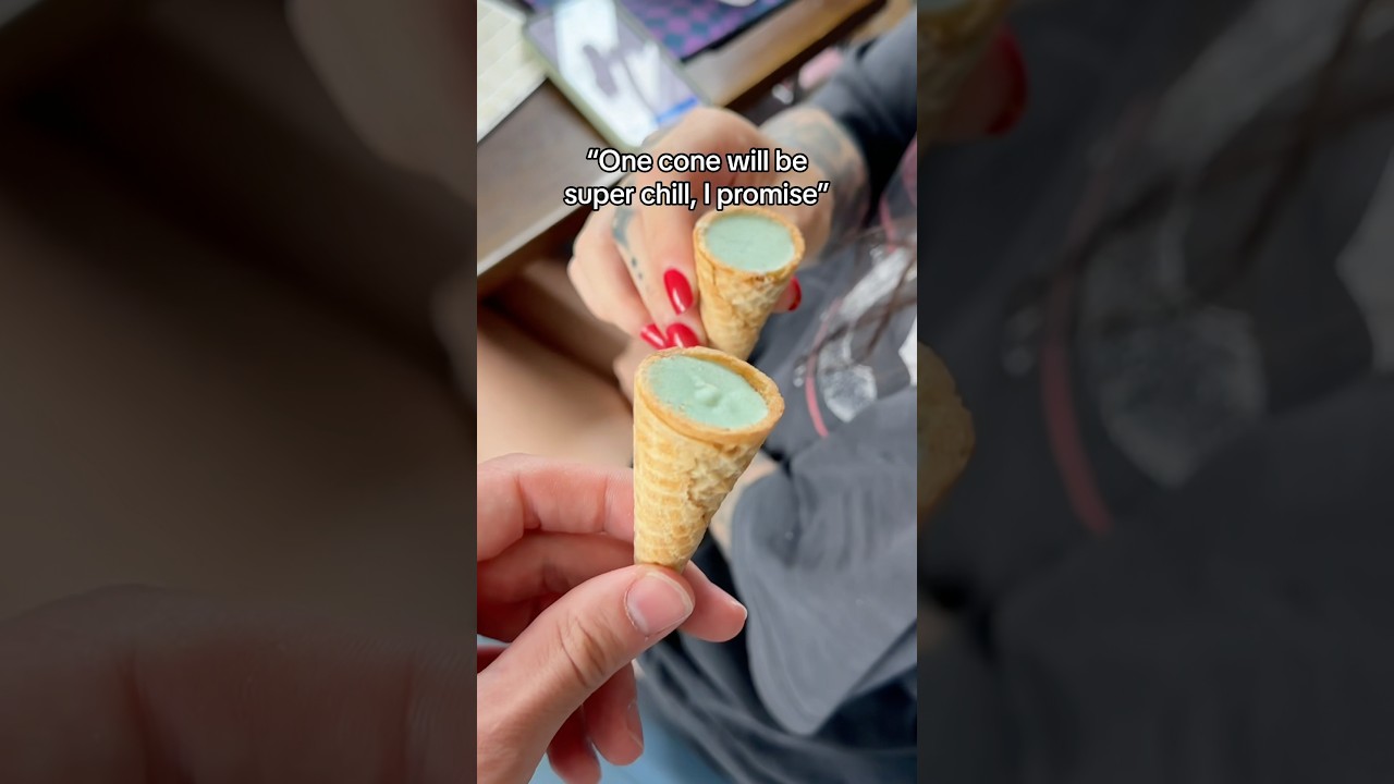 These aren’t your average waffle cones 🤭🤭