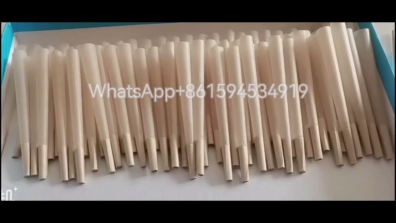 Rolling Paper Factory: Bamboo Paper Pre-Rolled Cones with Straight Watermark Lines
