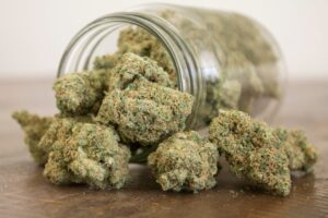Example of cannabis products available for legal weed delivery in California