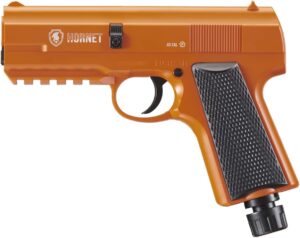 Pepper Gun Air Self Defense 0.43 Caliber CO2 Non Blowback, Less Lethal, Home & Personal Defense, Police Grade Pepper Projectile Gun - Orange