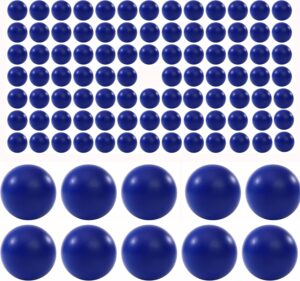 100 X 68 Cal. Nylon Balls Projectiles 68 Caliber Solid Plastic Ammo Fit for Byrna SD, Salt Supply S2 and T4E HDR Less Lethal Balls for Target Practice and Home Defense