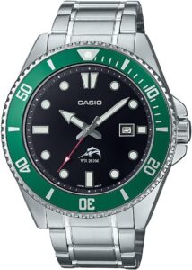 Casio MDV106 Series | Unisex Analog Watch | 200M WR | Stainless Steel Case | Resin Band | 2 Hand Analog (HR, Min, SEC) | Date Display | Screw Down Crown/Screw Down Caseback | 3 Year Battery