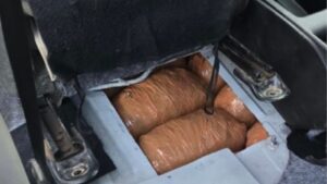Packets of cannabis hidden in cavities inside a car (Photo : DRI)