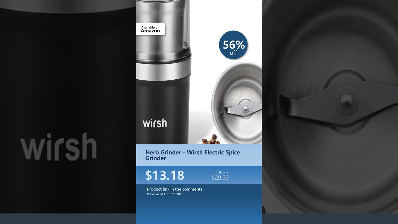 Herb Grinder - Wirsh Electric Spice Grinder