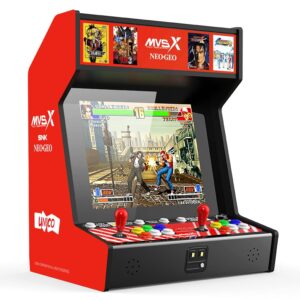 UNICO MVSX Home Arcade, Preloaded 50 SNK Licenced Retro Games, Support Two Players to Play Games Concurrently, Including The King of Fighters/Metal Slug and More