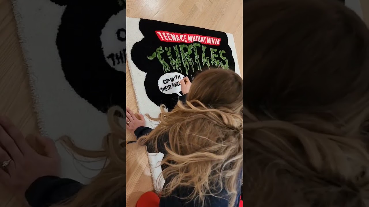 the small DETAILS matter 🎯👌@iamthealphabet with another unreal custom rug