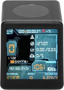 Tangxi Bitcoins Miner, NMMiner ESP32-D0, 1060 KH/s Crypto Miner Lottery Mining Device with 1.54 Inch Smart Display for BTC Bitcoin Dogecoins