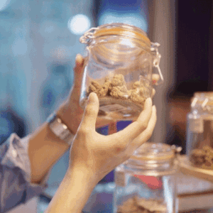 Man buying cannabis - health effects