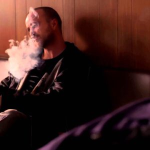 Breaking Bad: Jesse Pinkman Smoking Pot At Saul's S05E09