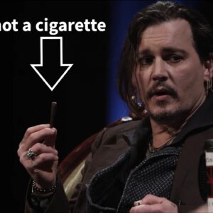 What does Johnny Depp think about smoking?