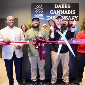 DABBS cannabis dispensary cuts ribbon on Meridian location