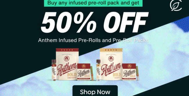 50% Off Infused Pre-Rolls & Pre-Roll Packs @ Curaleaf