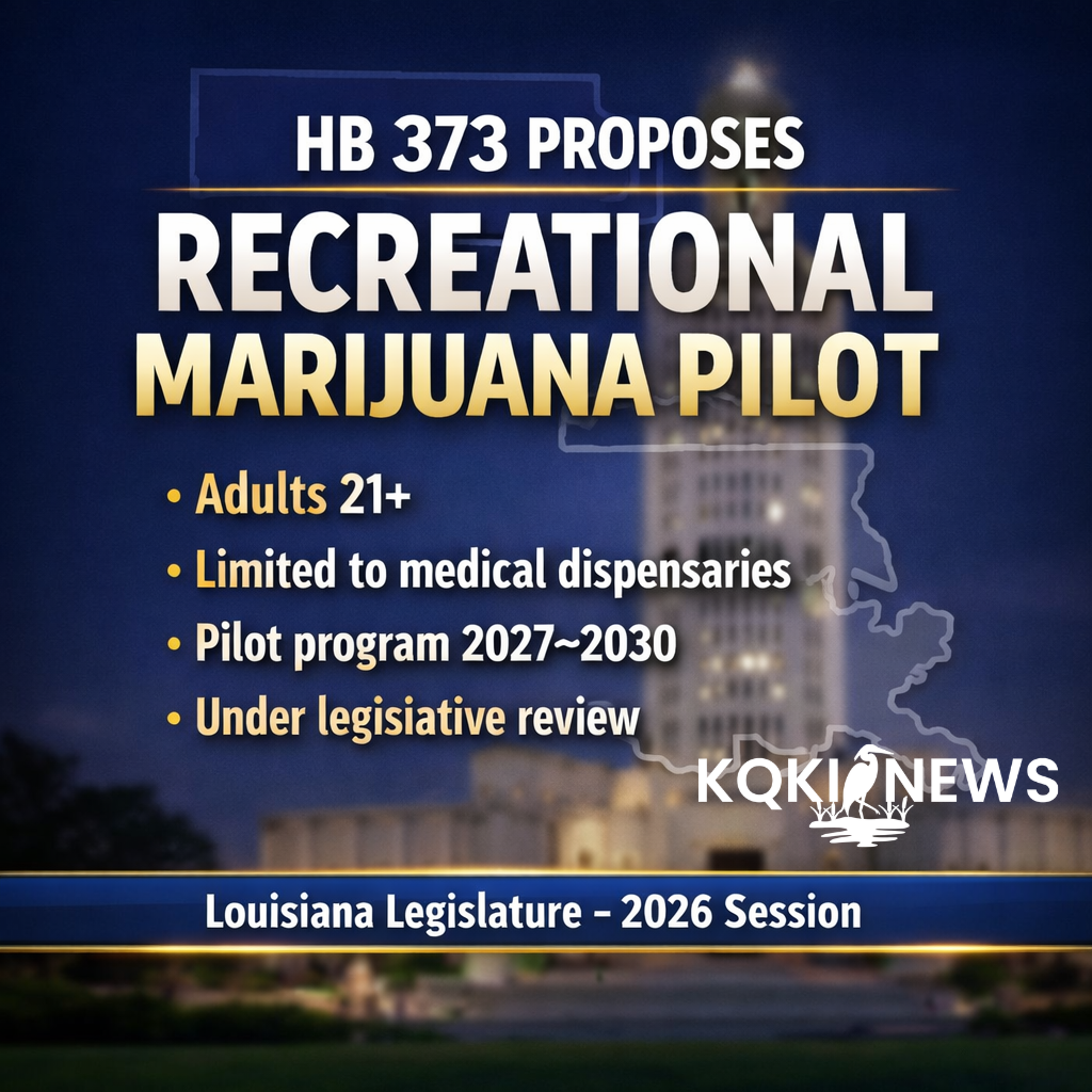Louisiana Lawmakers Advance Adult-Use Cannabis Pilot Bill – KQKI News
