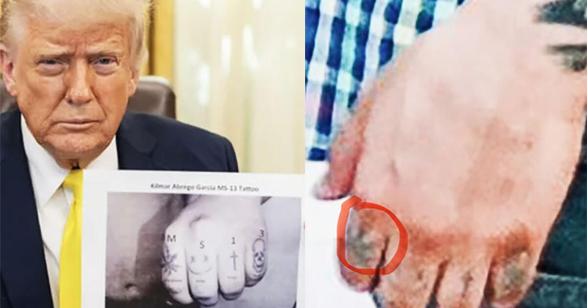 Pot Leaf Tattoo on Kilmar Garcia's Knuckle References MS-13, Trump Contends