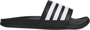 adidas Adult Adilette Comfort Slides Core Black/White/Core Black 6