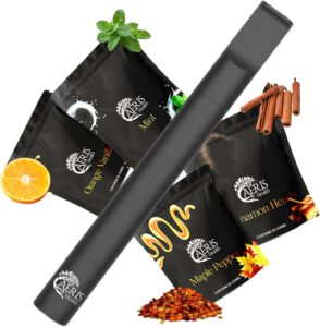 Flavored Air Device | Smokeless Inhaler | Aromatherapy Inhaler | 12 Aroma Flavors | Portable, Non-Electric, Nicotine & Tobacco Free