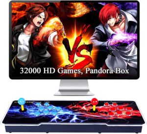 GWALSNTH 32000 in 1 Pandora Box Arcade Games Console, Plug and Play Video Game,1280X720 Display, 3D Games, Search/Save/Hide/ Pause,1-4 Players