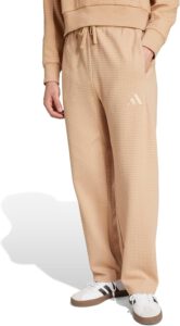 adidas Men's All Szn Waffle-Knit Loose Open Hem Pants